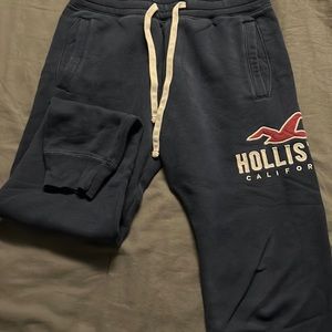Hollister Navy (Red/White symbol) Sweatpants (Men’s XS)